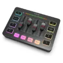 FIFINE AMPLIGAME SC3 mixeur audio pour streaming et gaming avec interface microphone XLR.